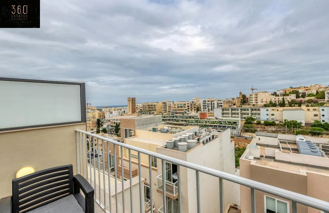 1Br Penthouse With Prvt Balcony In St Julians By 360 Estates Apartment-1