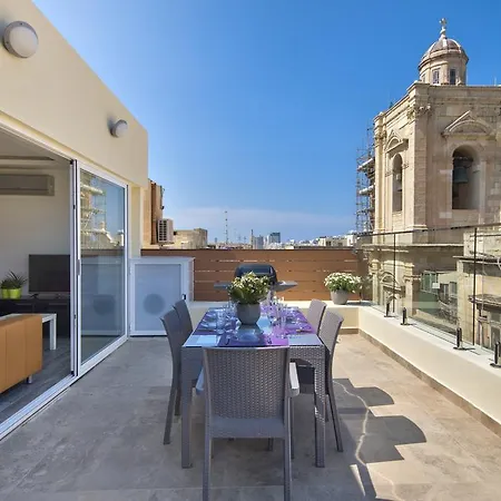 Valletta Luxe 3-Bedroom Duplex Penthouse With Sea View Terrace And Jacuzzi-2