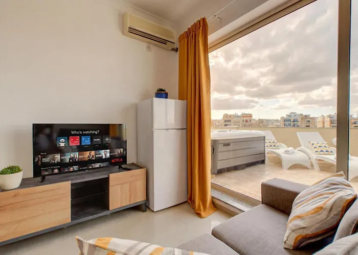 Don Rua 3Bd Apartments & Penthouse With Heated Jacuzzi Sliema